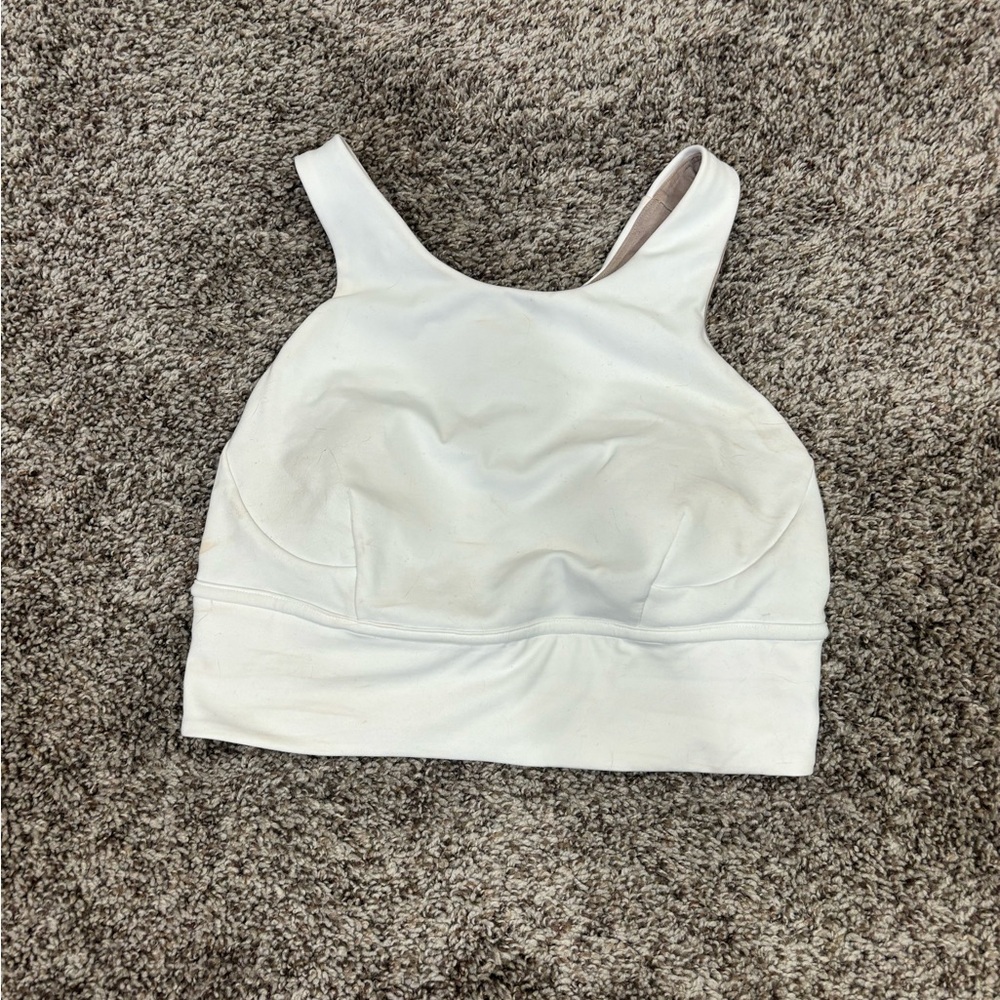 Lululemon white crop tank